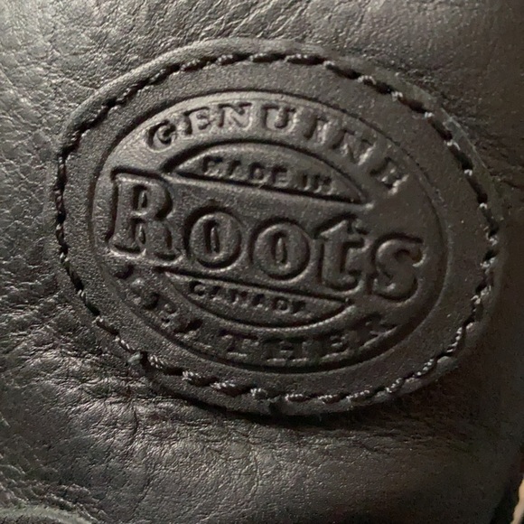Roots Nordic Black Leather Sherpa Lined Boots Size 8D - Picture 7 of 9